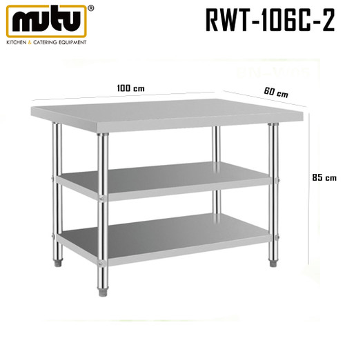 working table stainless / meja kerja 1 meter RWT-106C-2