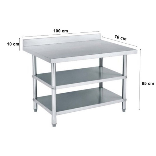 Meja stainless 3 tingkat / meja dapur RWT-10EC-2