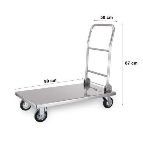 trolley dorong 500 kg stainless Mutu FPT-500