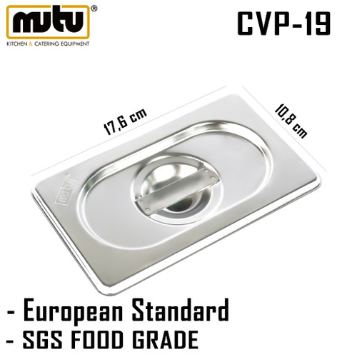 tutup pan 1/9 stainless steel Mutu CVP-19