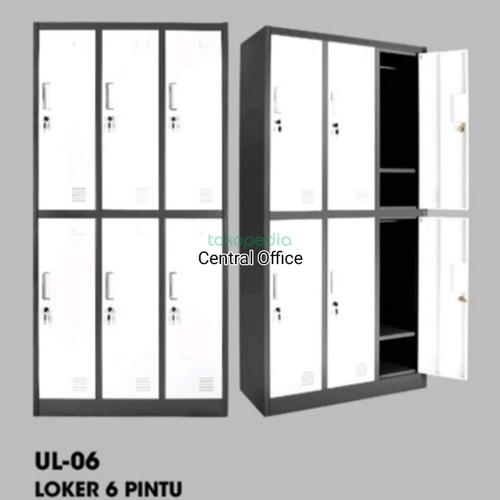 Locker Besi 6 pintu Uno UL-06  promo free ongkir wilayah jatadebek