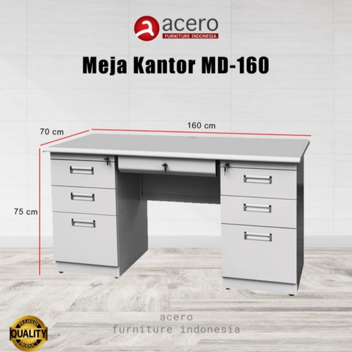 Meja kantor-kerja Besi Acero 1 biro uk-160 cm free ongkir jak-tang