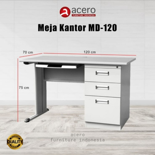 Meja kantor-kerja Besi Acero uk-120 cm free ongkir jak-tang