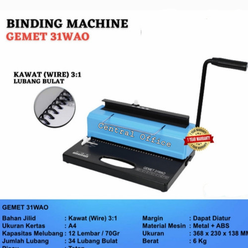 Binding machine Gemet 31-WAO