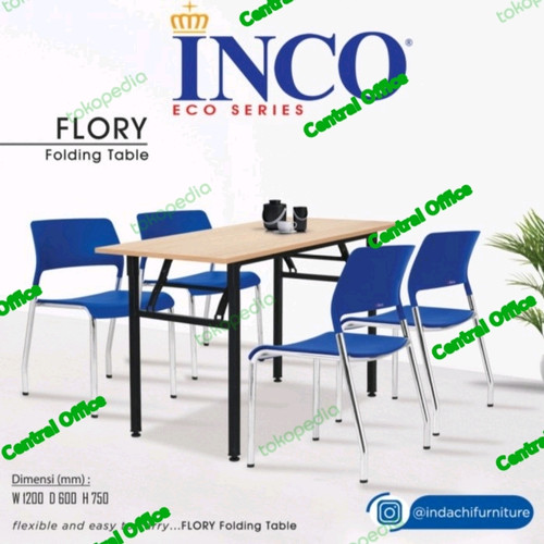 Meja lipat-meja Cafe-meja rapat inco flory harga promo