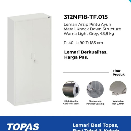 Lemari Arsip pintu swing Topas TF-015 Free ongkir untuk jatadebek