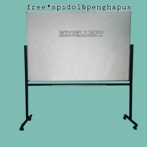 White board Papan Tulis Excellent-90x180cm stand 1muka