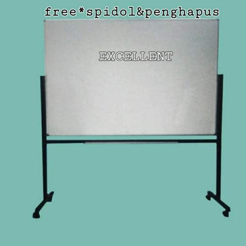 White board Papan Tulis Excellent-120x180 stand 2 muka