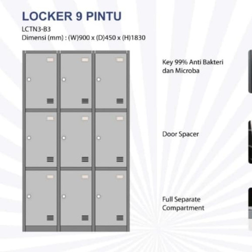 Locker-loker Top 9 pintu harga promo free ongkir Jabotabek