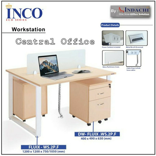 Meja kantor-Kerja Inco ws-2p+laci free ongkir wilayah jatadebek