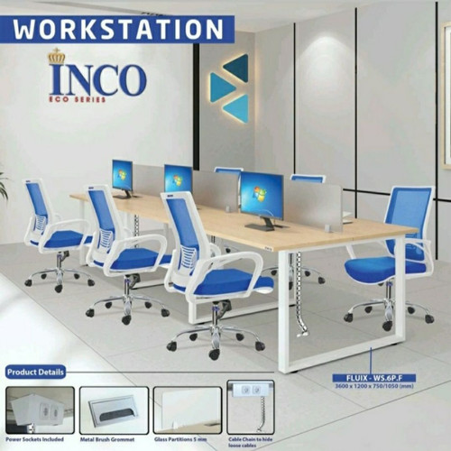 Meja kantor-Kerja by Indachi Inco WS-6P free ongkir wilayah jatadebek