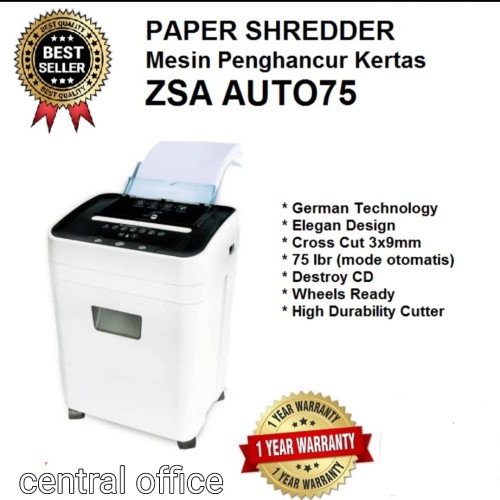 Shredder/penghancur kertas ZSA Auto75 free ongkir Wilayah Dki jakarta