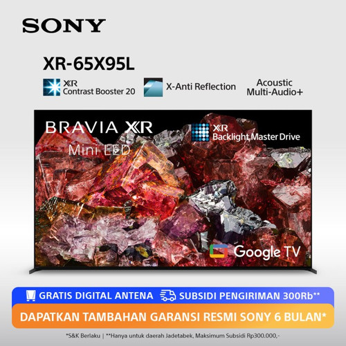 SONY Bravia LED X95L 4K HDR Google TV 65 Inch XR-65X95L Mini LED