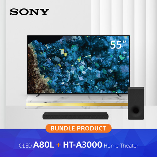 Bundle Sony XR-55A80L & HT-A3000 + SA-SW3