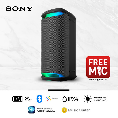 Speaker Sony SRS-XV800 X-Series Portable Wireless Speaker - Black