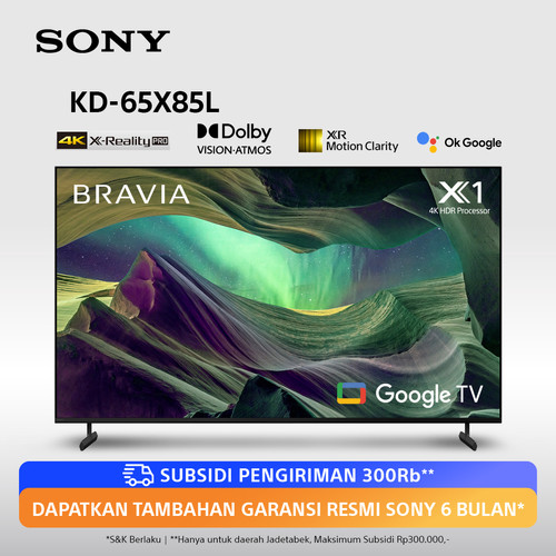 SONY Bravia X85L 4K Ultra HD HDR Google TV 65 Inch KD-65X85L