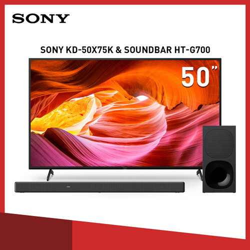 Bundle Sony KD-50X75K & Soundbar HT-G700