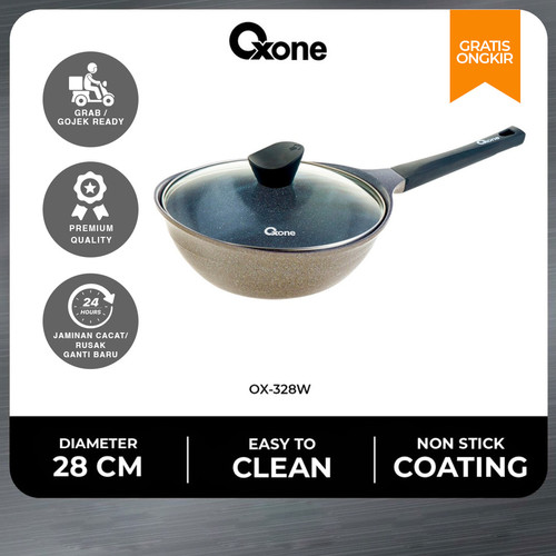 Oxone OX328W Wok Pan 28 cm Anti Lengket | Areum Korean Collection