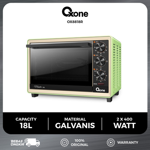 Oxone OX8818R Oven Listrik Toaster Stainless Steel