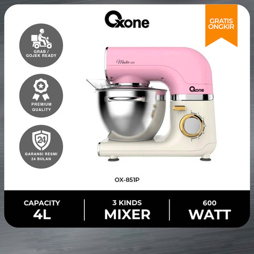 Oxone OX851P Stand Mixer Pengaduk Pengocok Telur Adonan Kue 4L