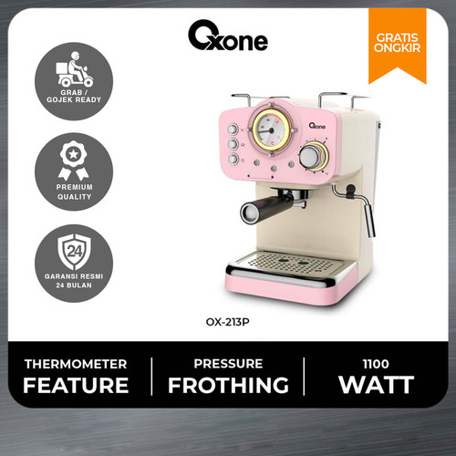 Oxone OX213P Coffee Maker Espresso Machine Mesin Kopi Stainless