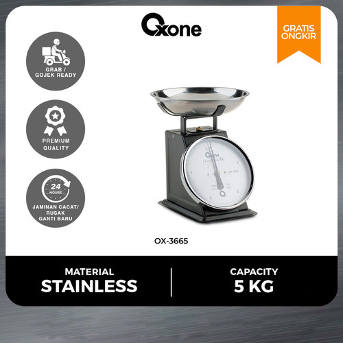 Oxone OX366 Timbangan Dapur [5Kg]/Timbangan Kue/Stainless Steel