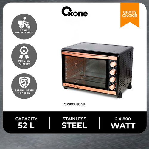 Oxone OX899RC4R Oven Listrik Toaster 3in1 52 L Jumbo Multifungsi