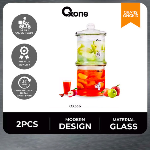 Oxone OX336 Decanter 2in1/100% Bebas BPA (Bispehnol-A)/2 x 5 Liter