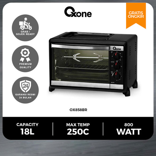 Oxone OX858BR Oven Listrik Toaster 18 L 4 in1 Panggangan Premium