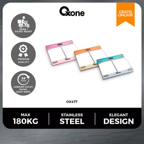 Oxone OX477Timbangan Badan Digital Anti Pecah Max 180 Kg