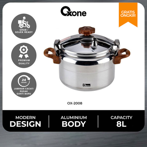 Oxone OX2008 Presto Panci Daging Alumunium Pressure Cooker 8L