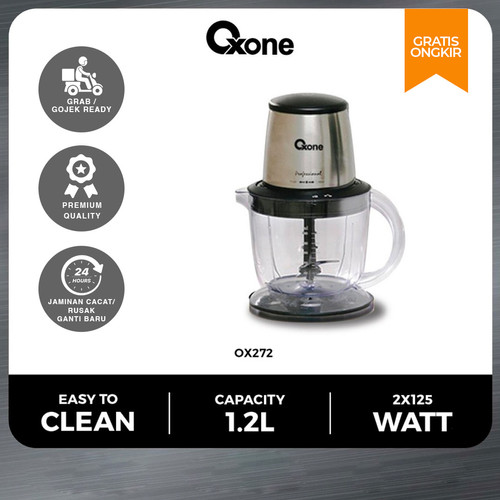 Oxone OX272 Food Processor Chopper Penggiling Daging 1.2 Liter