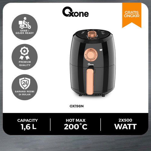 Oxone OX198N Mini Air Fryer 280 Derajat Healthy Fryer Premium 1,6 L