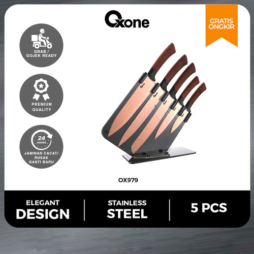 Oxone OX979 Pisau Dapur Set isi 5 Kitchen Knife Set Premium