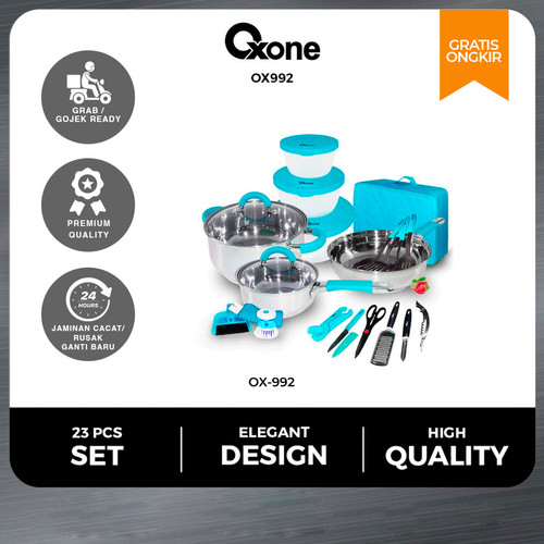 Oxone OX992 Set Panci Peralatan dapur 23 pcs Kitchen Tools