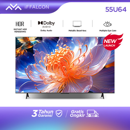 iFFALCON by TCL - 55 inch 4K Google TV - Dolby Audio - Eye Care - 55U64