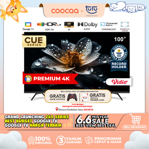 [NEW] [Google TV] COOCAA TV 100 inch - Smart TV - (Coocaa 100CUE8600)