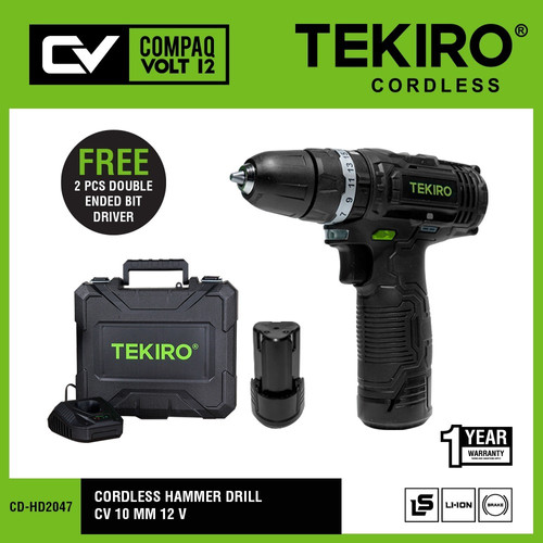 TKR CORDLESS HAMMER DRILL CV 10 MM 12 V / CORDLESS HAMMER DRILL CV 10