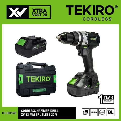 TKR CORDLESS HAMMER DRILL XV 13 MM BRUSHLESS 20 V / CORDLESS HAMMER DR