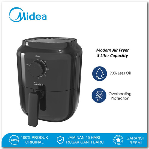 Midea Air Fryer MF-TN30A - Kapasitas 3L - Penggorengan Tanpa Minyak