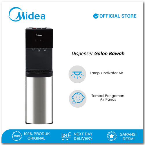 Midea Dispenser Galon Bawah YL-1567B Bottom Loading Compressor Cooling