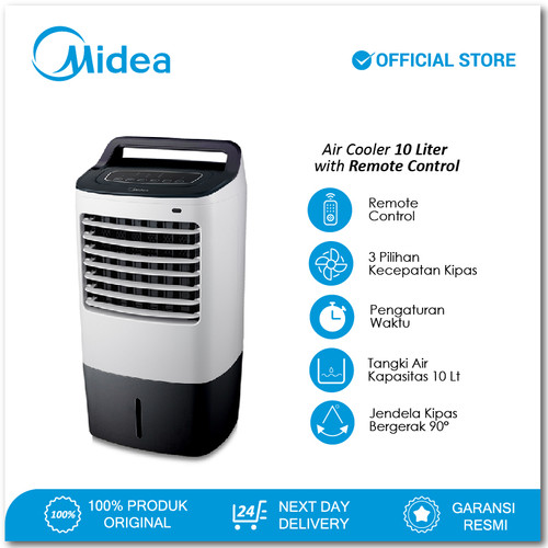 Midea Air Cooler 10 Liter AC120-16F - Remote Control - Timer 7 jam