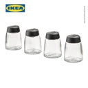 IKEA 365+ IHARDIG Stoples Bumbu Kaca 15cl Isi 4pcs