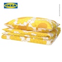 IKEA KRANSMALVA Sarung Duvet 150x200 dan Bantal 50x80 Motif Bunga