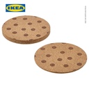 IKEA SOLABBORRE Tatakan Gelas Gabus Berdot 10cm Isi 4Pcs