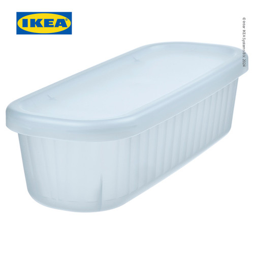 IKEA RYKTA Kotak Penyimpanan Dengan Penutup 0.5L / 9x24x7 cm