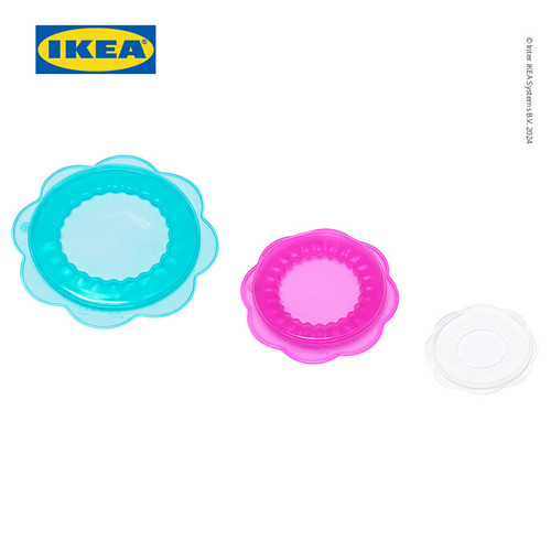 IKEA OVERMATT Penutup Makanan Silikon Serbaguna Set Isi 3pcs