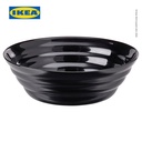 IKEA NATBARB Mangkuk Keramik Hitam 14cm