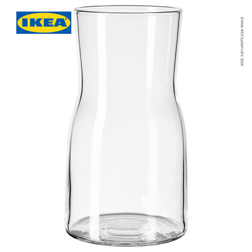 IKEA TIDVATTEN Vas Bunga Kaca Dekorasi Meja 17cm