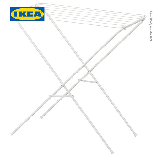 IKEA JALL Jemuran Baju Dalam/Luar Ruangan Putih